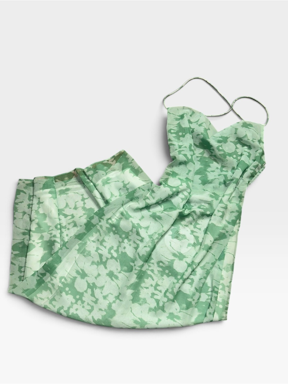 Princess Polly Avienna Sage Green Floral Burnout Maxi Dress Sz US 6